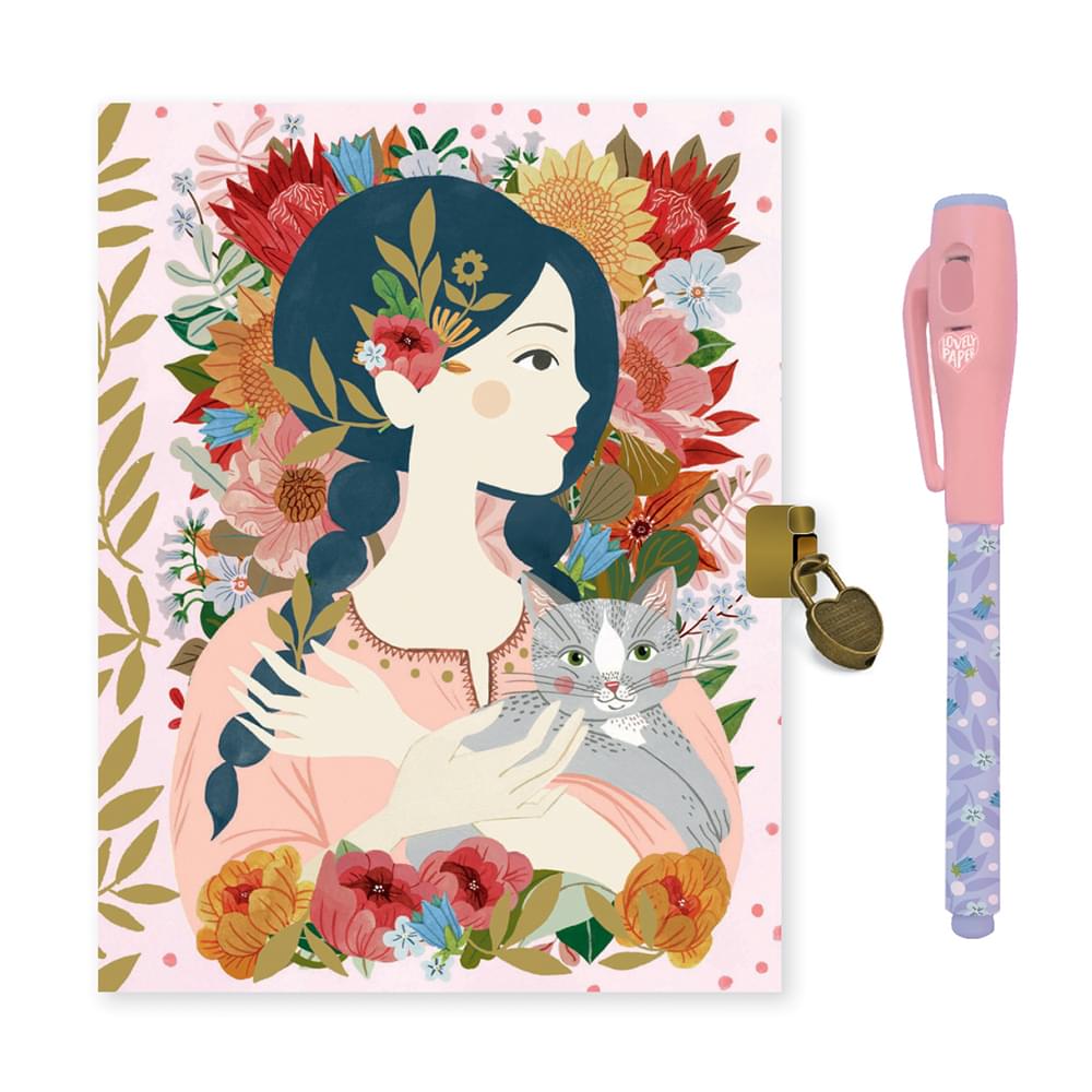 Ημερολόγιο με κλειδαριά και μαγικό μαρκαδόρο Κορίτσι