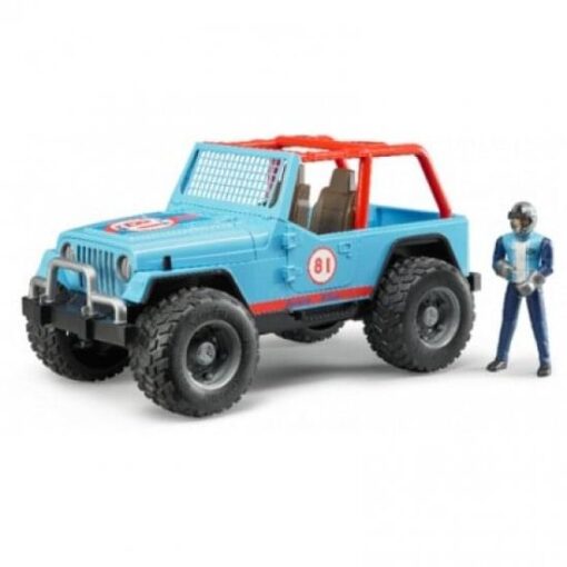 Αυτοκίνητο Jeep μπλε με οδηγό