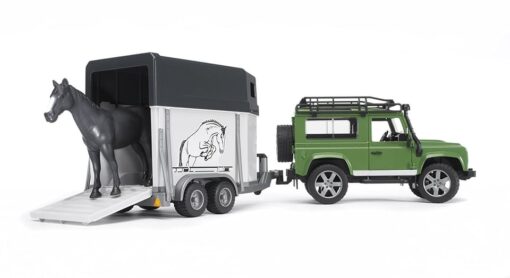 Land rover station wagon με τρέιλερ αλόγου & άλογο
