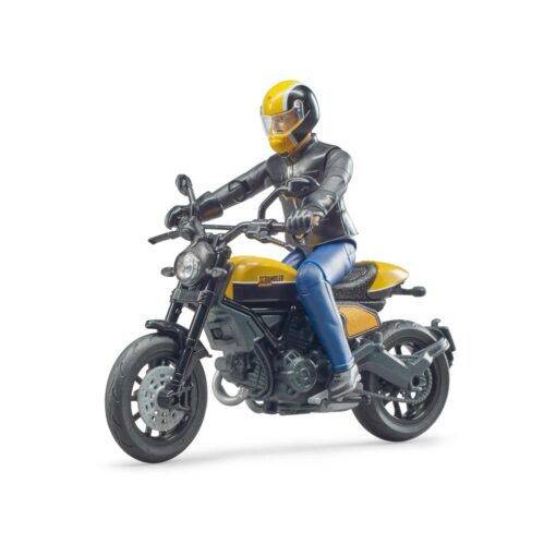 Μηχανή Scrambler Ducati με αναβάτη