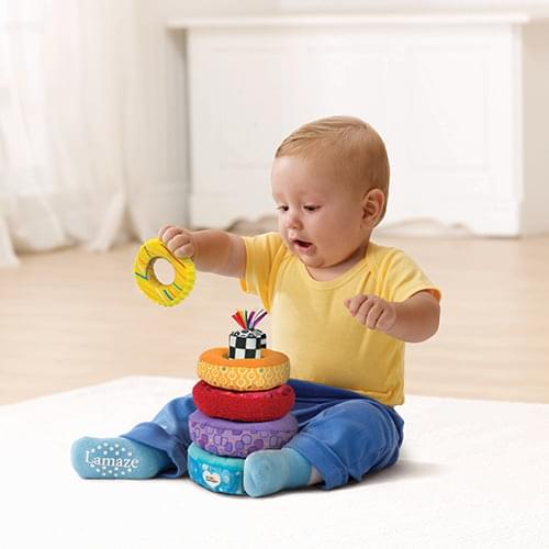 Rainbow stacking rings - Image 2