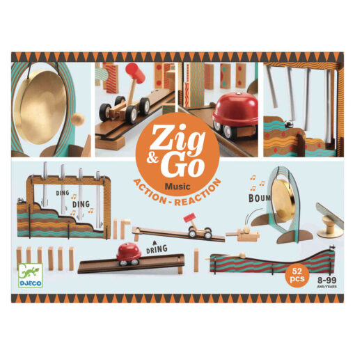 Κατασκευή Ντόμινο-Τόπογκαν Zig & Go Μουσική- 52τεμ.