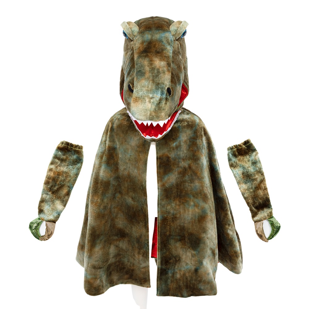 Παιδική Κάπα με γάντια Δεινόσαυρος T-Rex 4-6 ετών