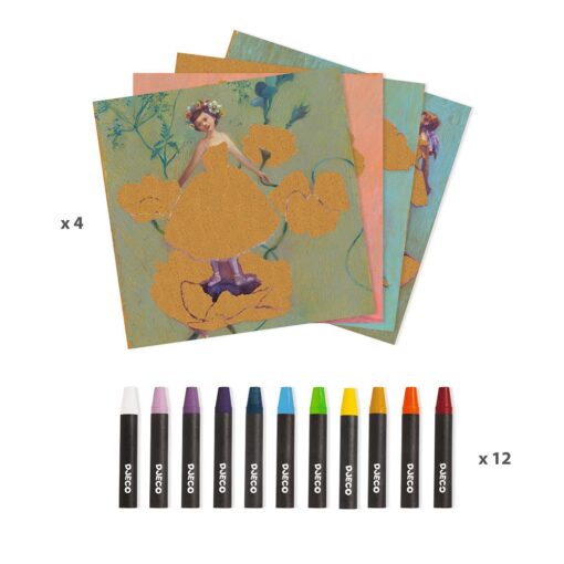 Inspired by Edgar Degas- Ζωγραφίζω με κηρομπογιές Μπαλαρίνες - Image 4