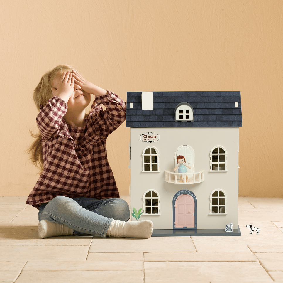 Ξύλινο Κουκλόσπιτο Vintage Dollhouse - Image 2