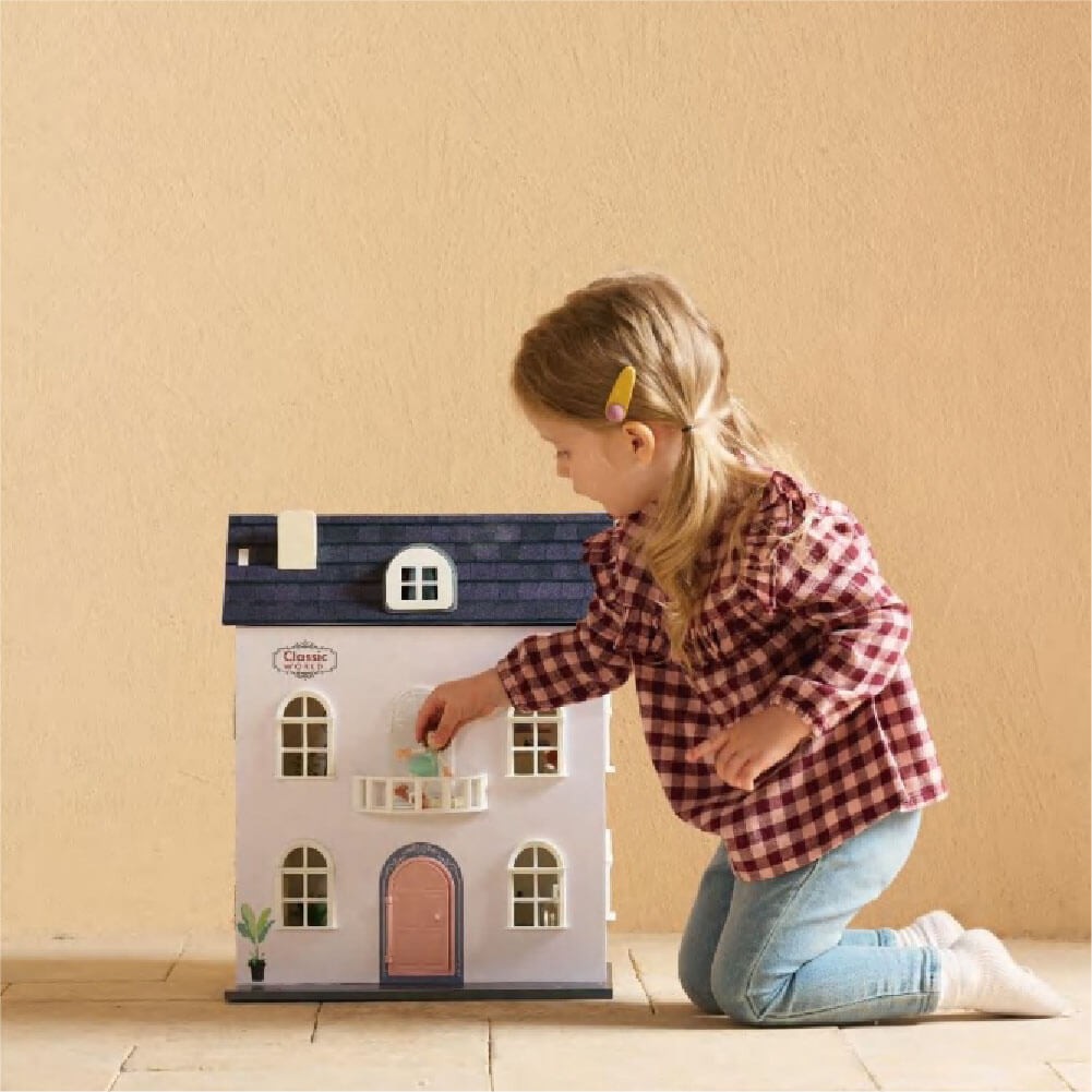 Ξύλινο Κουκλόσπιτο Vintage Dollhouse - Image 3