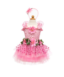 Παιδική Στολή Νεράιδα ροζ με αποσπώμενα φτερά 4-6 ετών