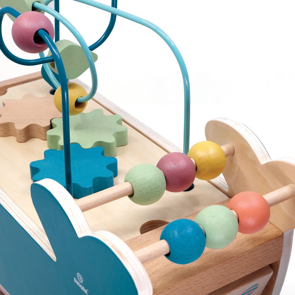 Ξύλινο παιχνίδι δραστηριοτήτων με ασκήσεις προγραφής Φάλαινα - Image 6